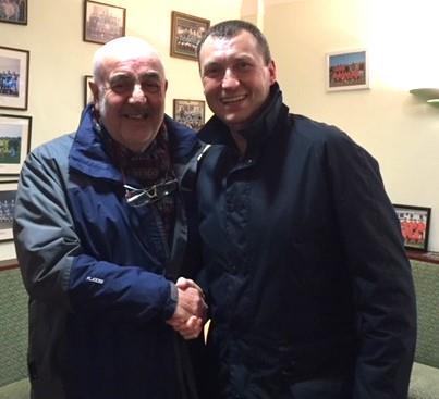 Bill Carne and Wayne Mardle - feeling cold in Winter at Haverfordwest Cricket Club Bill Carne and Wayne Mardle - feeling cold in Winter at Haverfordwest Cricket Club